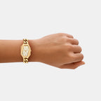 Suri Women Quartz Gold Dial Analog Stainless Steel Watch MK4878