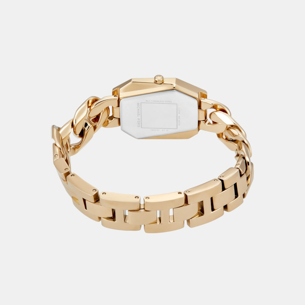 Suri Women Quartz Gold Dial Analog Stainless Steel Watch MK4878