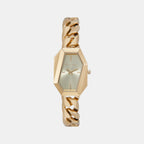 Suri Women Quartz Gold Dial Analog Stainless Steel Watch MK4878
