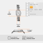 Suri Women Quartz Silver Dial Analog Stainless Steel Watch MK4879