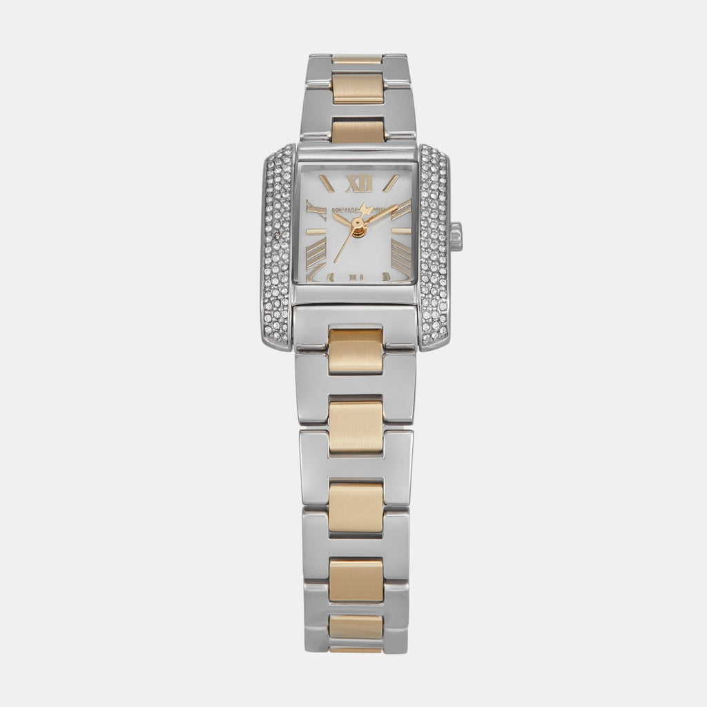 Emery Women Quartz Mother Of Pearl Dial Analog Stainless Steel Watch MK4882