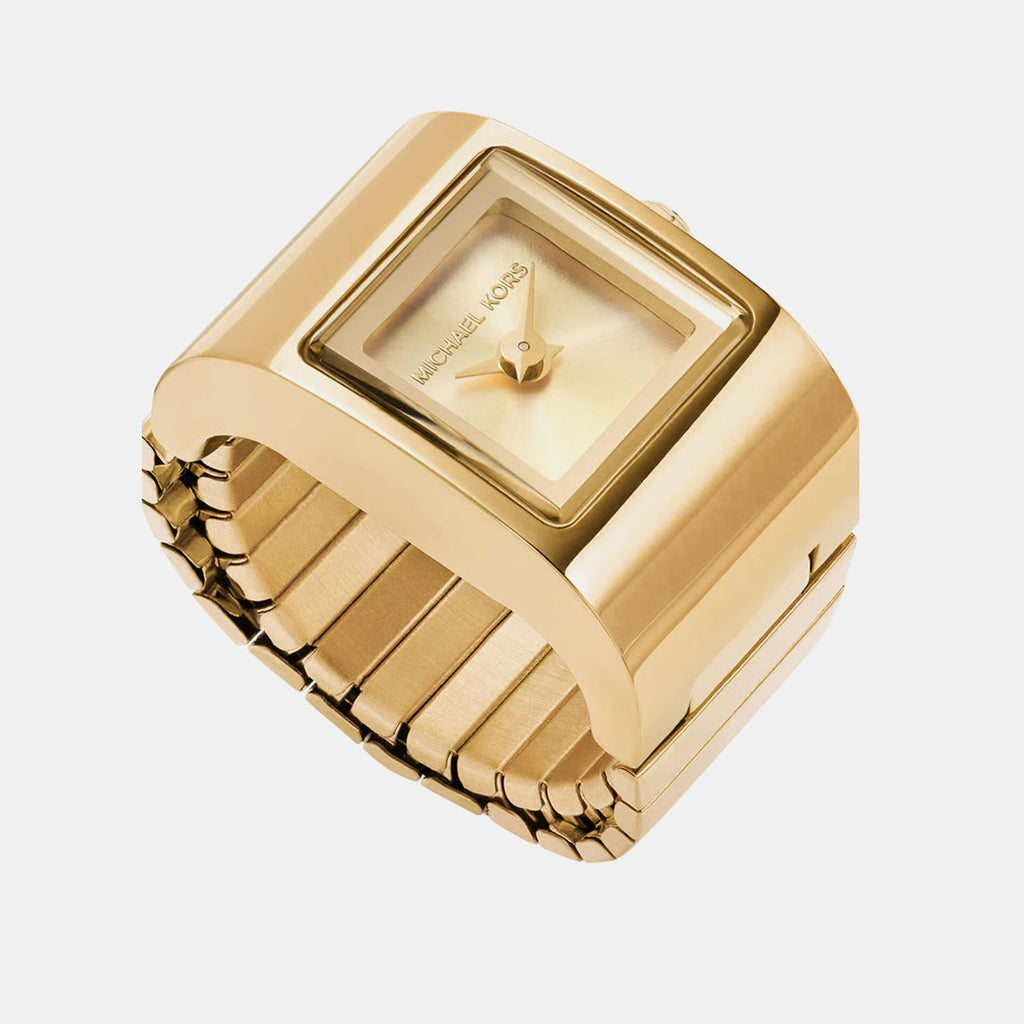 Darrington Women Quartz Gold Dial Analog Stainless Steel Watch MK4883