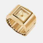 Darrington Women Quartz Gold Dial Analog Stainless Steel Watch MK4883