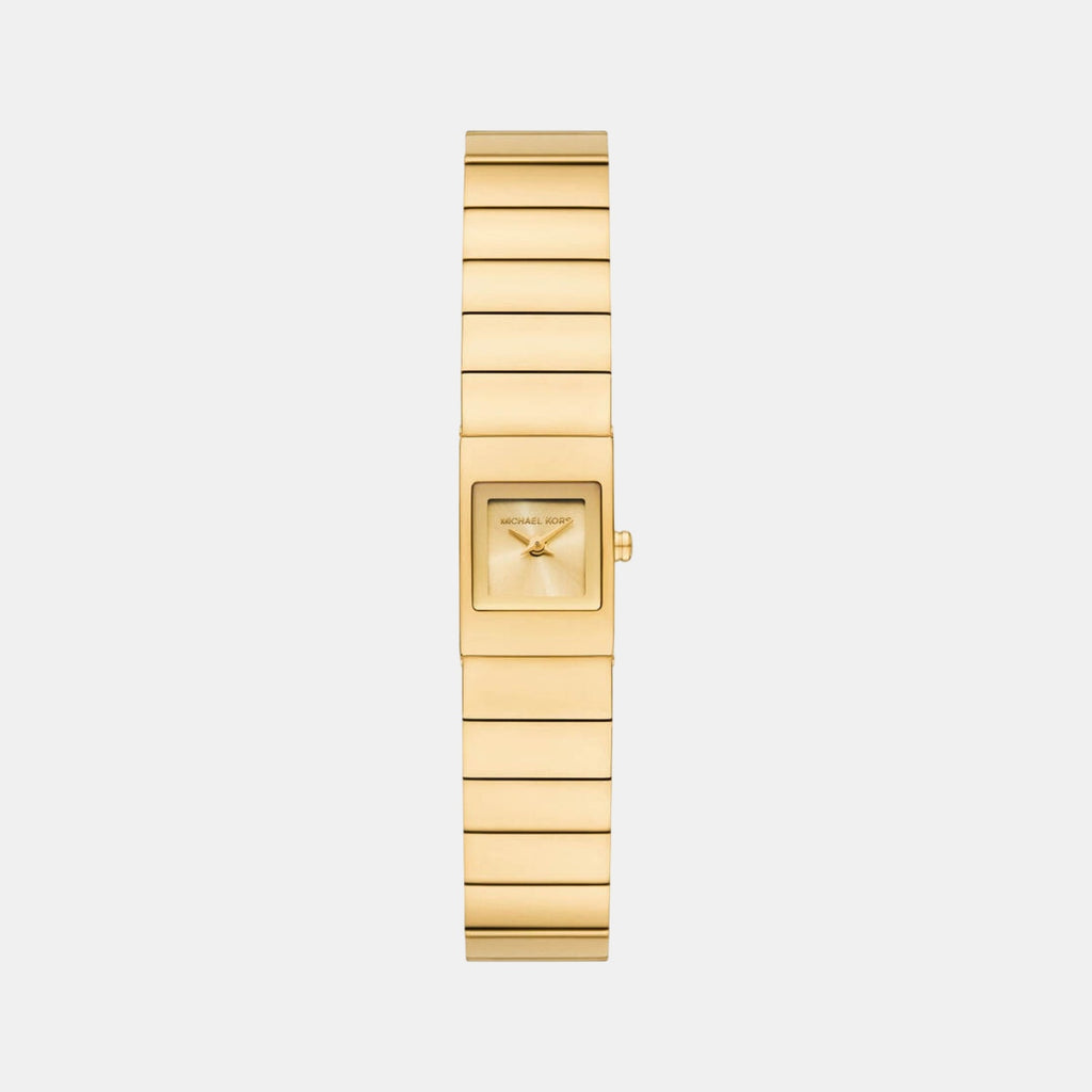 Darrington Women Quartz Gold Dial Analog Stainless Steel Watch MK4885
