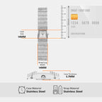 Darrington Women Quartz White Dial Analog Stainless Steel Watch MK4886