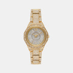 Raquel Women Quartz Silver Dial Analog Stainless Steel Watch MK4890