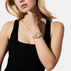 Raquel Women Quartz Silver Dial Analog Stainless Steel Watch MK4890