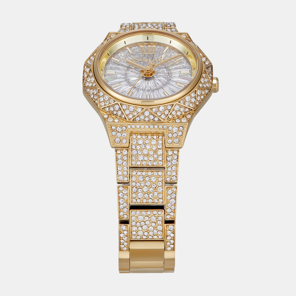 Raquel Women Quartz Silver Dial Analog Stainless Steel Watch MK4890