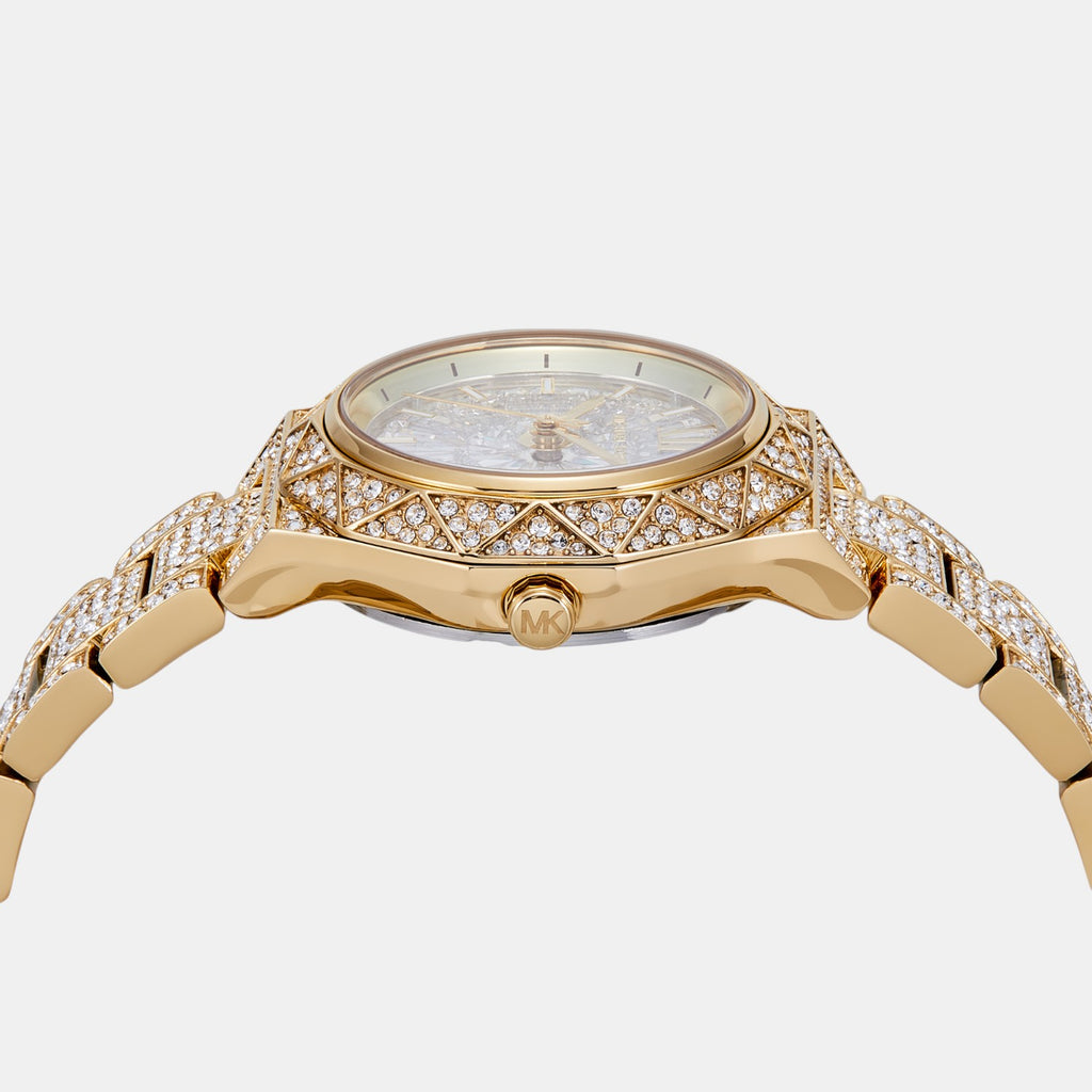 Raquel Women Quartz Silver Dial Analog Stainless Steel Watch MK4890