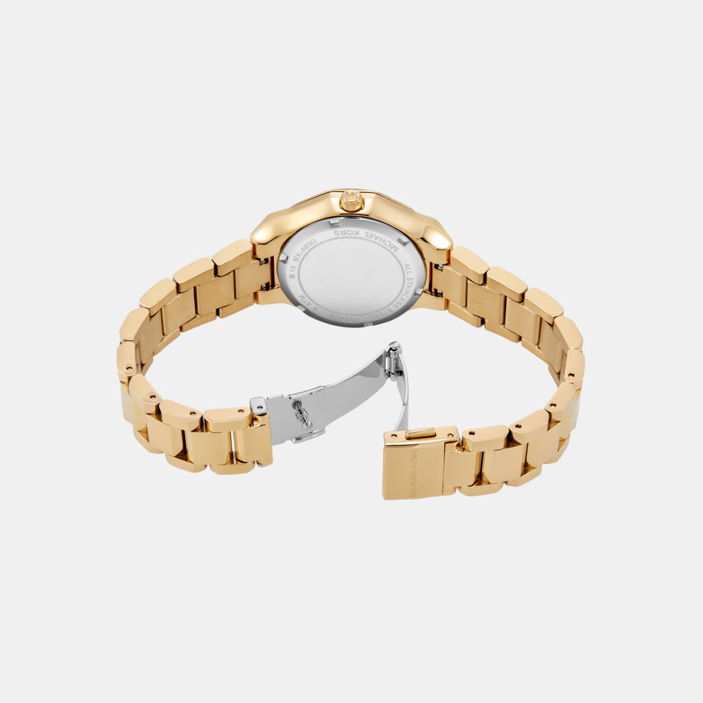 Raquel Women Quartz Silver Dial Analog Stainless Steel Watch MK4890