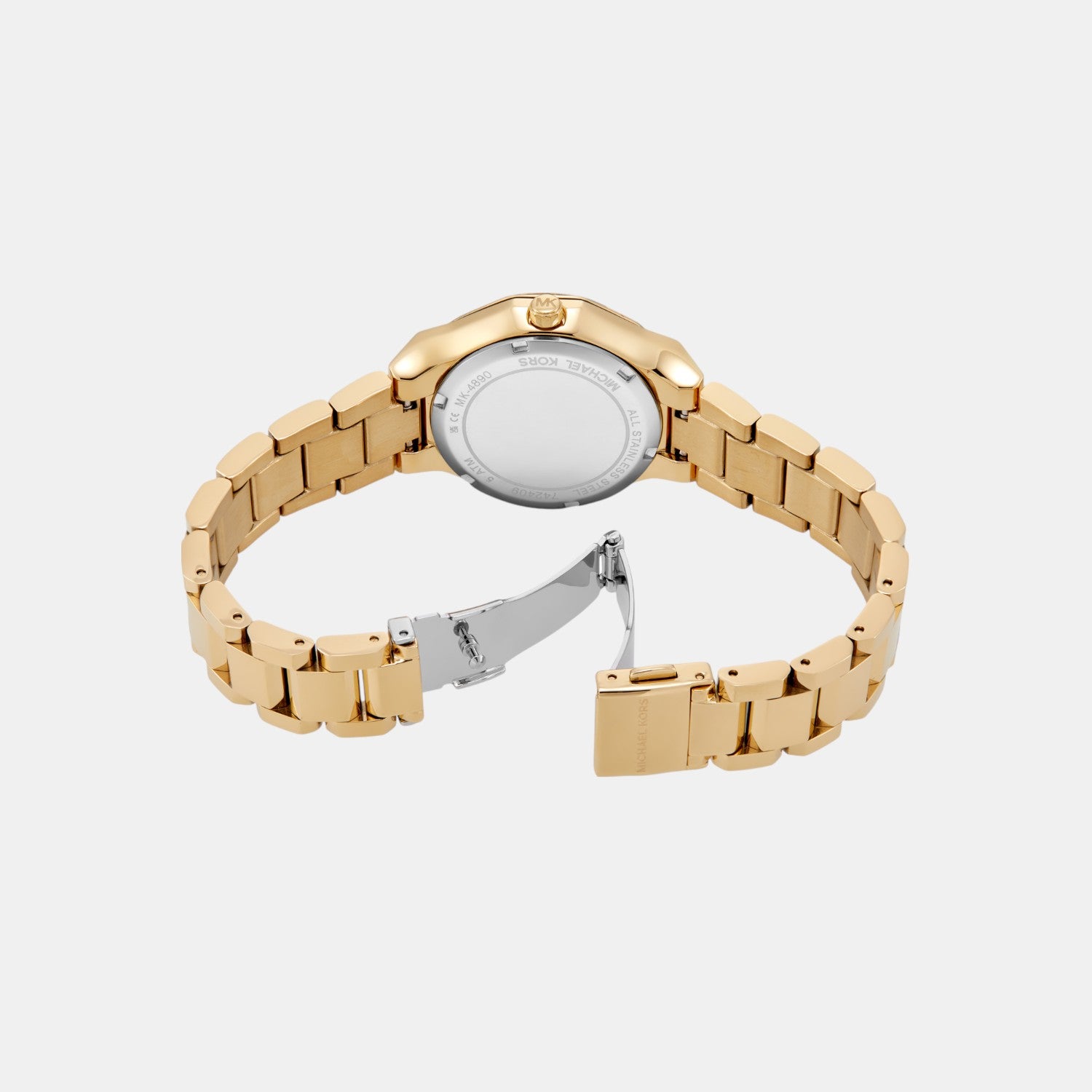 Raquel Women Quartz Silver Dial Analog Stainless Steel Watch MK4890