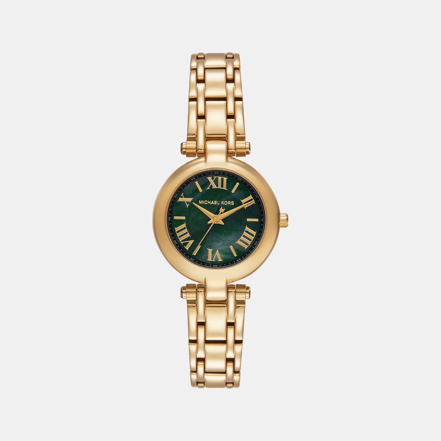 Women Quartz Green Dial Analog Stainless Steel Watch MK4892