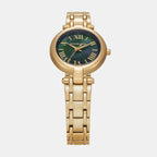 Women Quartz Green Dial Analog Stainless Steel Watch MK4892