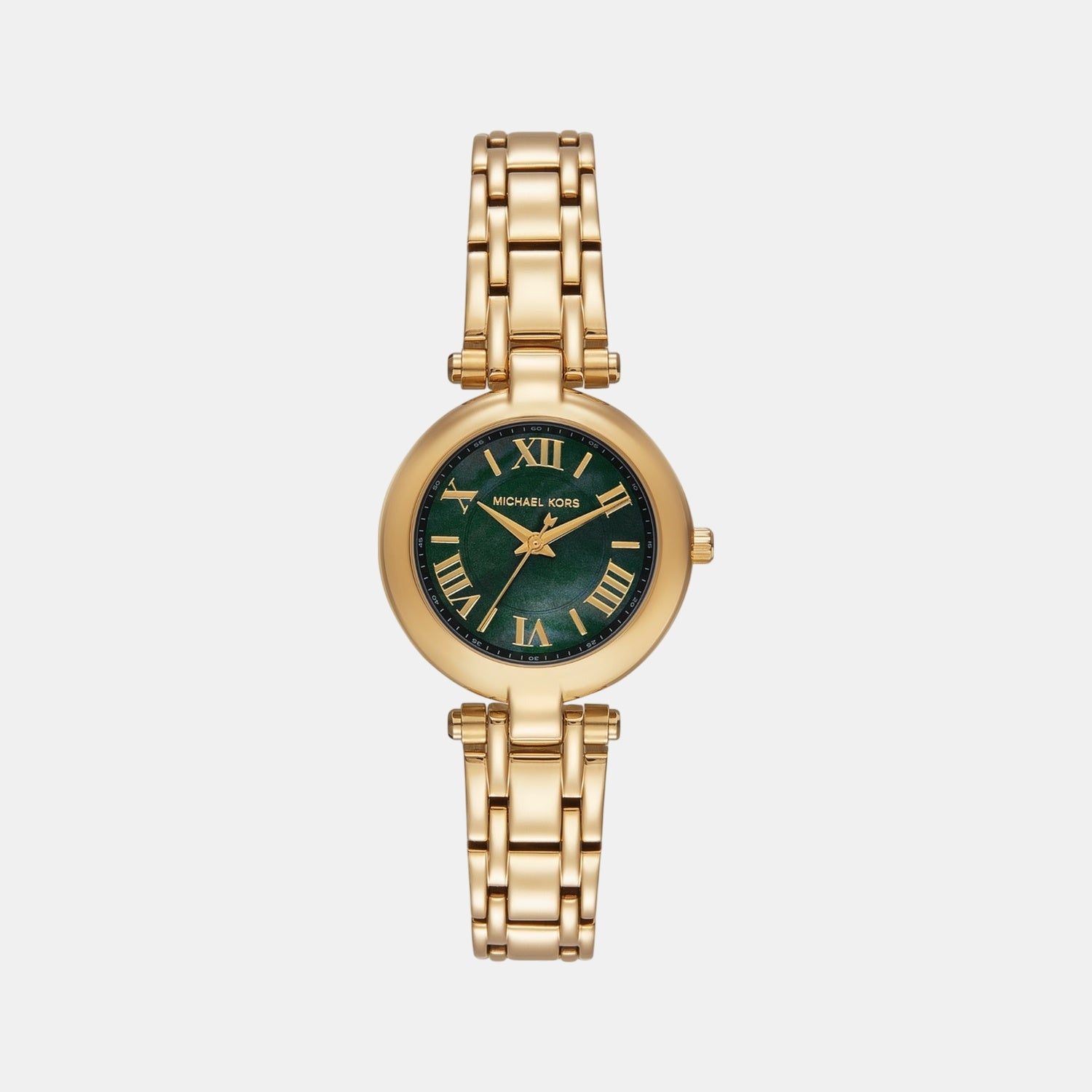 Women Quartz Green Dial Analog Stainless Steel Watch MK4892