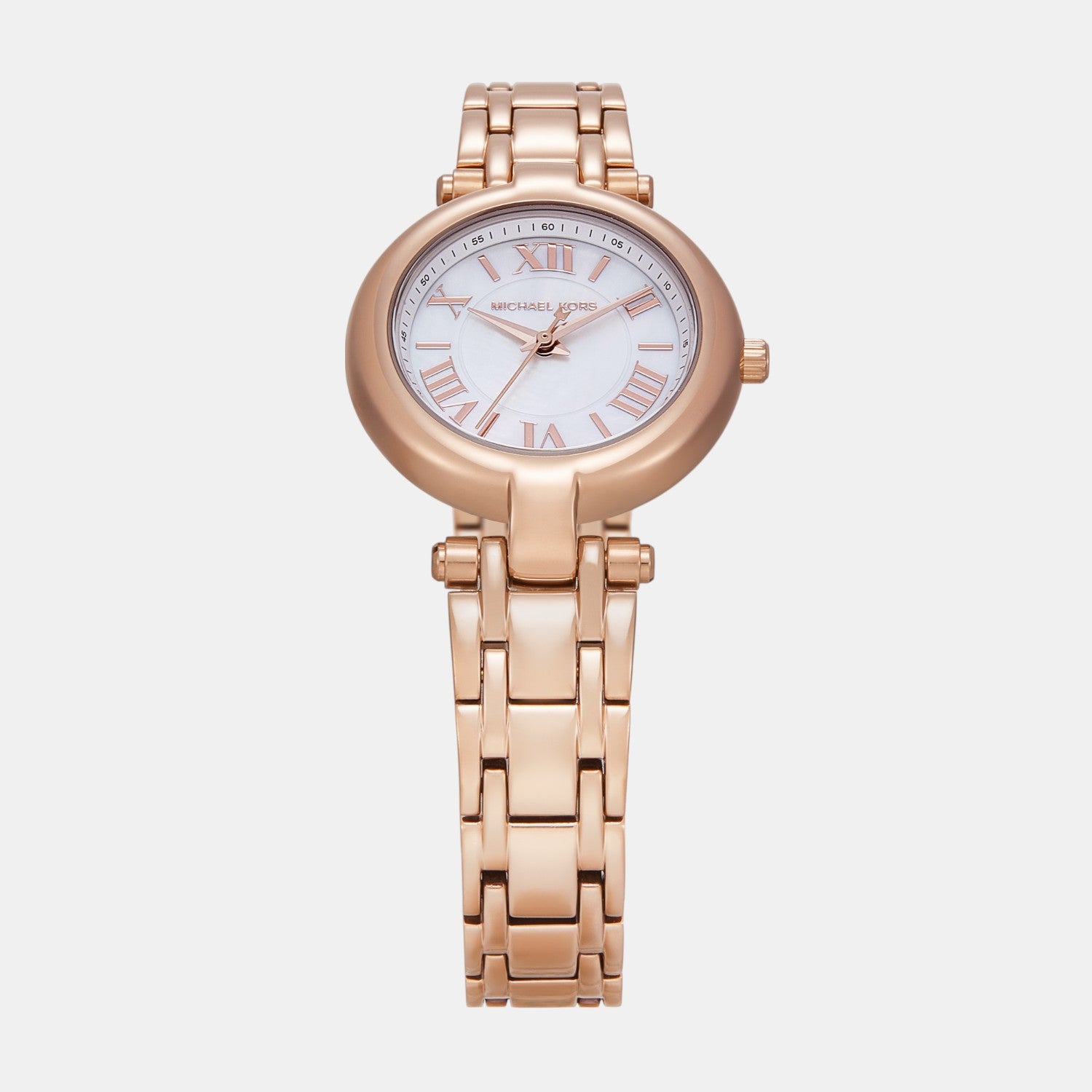 Women Quartz White Dial Analog Stainless Steel Watch MK4893