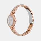 Women Quartz White Dial Analog Stainless Steel Watch MK4893