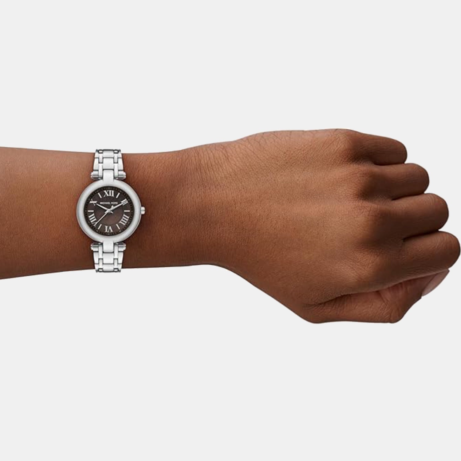 Women Quartz Grey Dial Analog Stainless Steel Watch MK4894