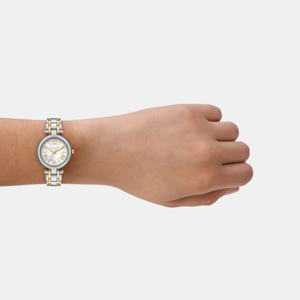 Laney Women Quartz White Dial Analog Stainless Steel Watch MK4895