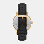Corey Women Quartz Black Dial Analog Leather Watch MK4896