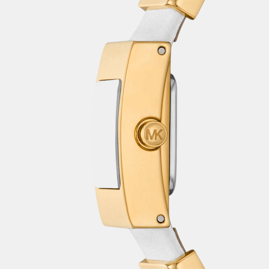 Darrington Women Quartz White Dial Analog Leather Watch MK4899