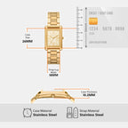 Essex Women Quartz Gold Dial Analog Stainless Steel Watch MK4904