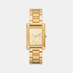 Essex Women Quartz Gold Dial Analog Stainless Steel Watch MK4904