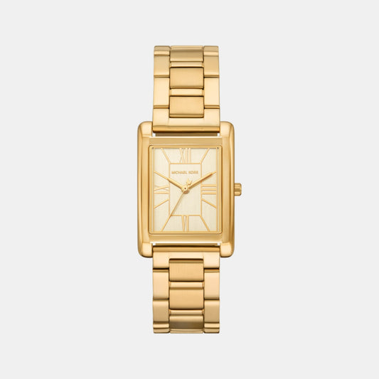 Essex Women Quartz Gold Dial Analog Stainless Steel Watch MK4904