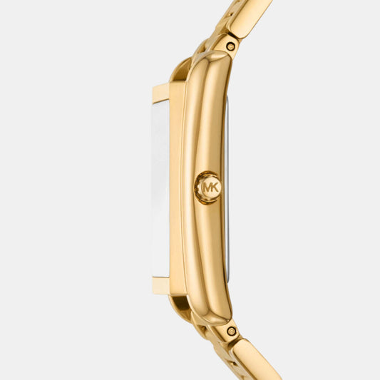 Essex Women Quartz Gold Dial Analog Stainless Steel Watch MK4904