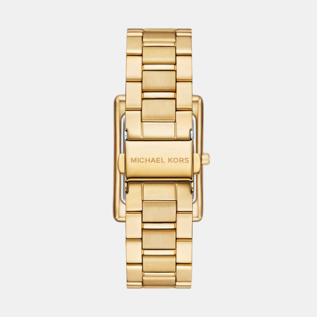 Essex Women Quartz Gold Dial Analog Stainless Steel Watch MK4904