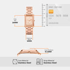 Essex Women Quartz Rose Gold Dial Analog Stainless Steel Watch MK4905