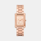 Essex Women Quartz Rose Gold Dial Analog Stainless Steel Watch MK4905