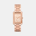 Essex Women Quartz Rose Gold Dial Analog Stainless Steel Watch MK4905