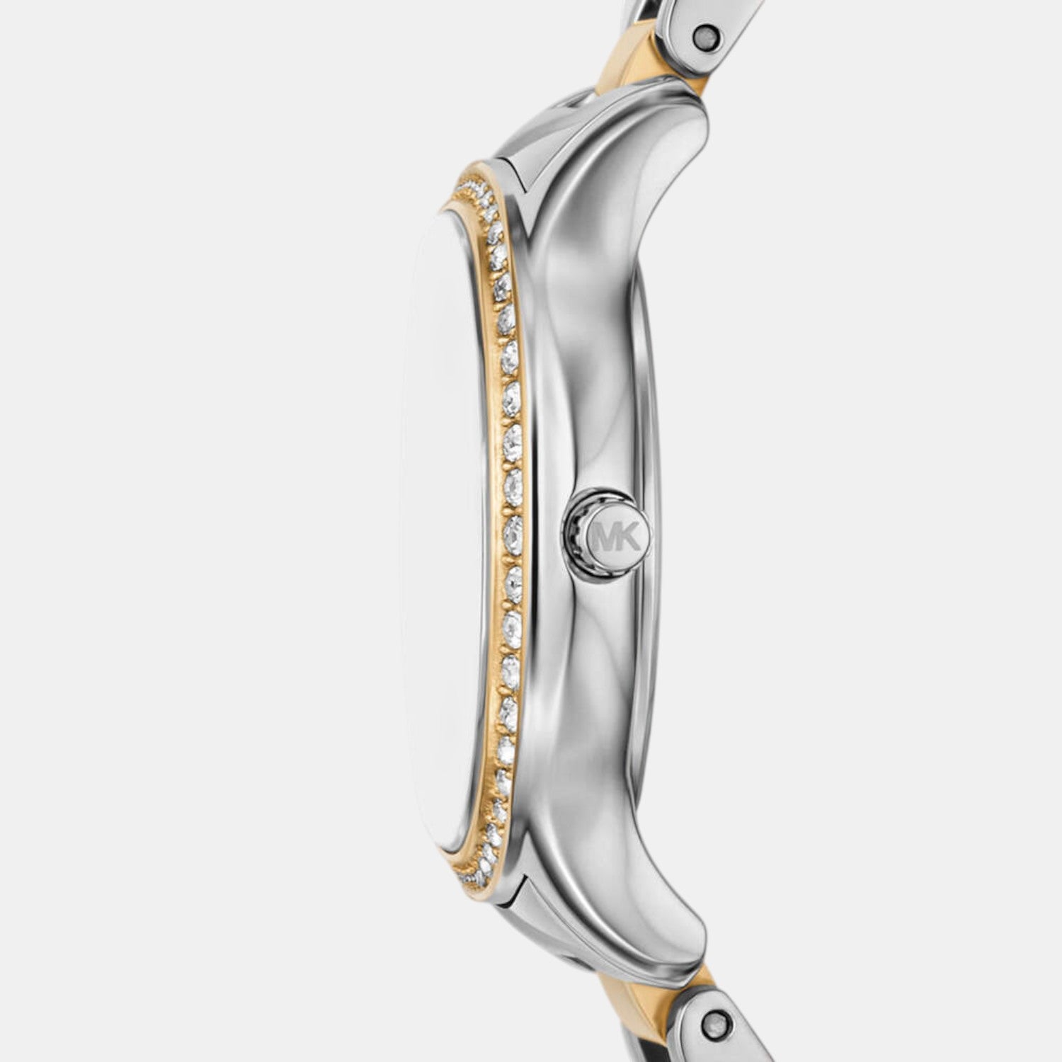 Sage Women Quartz White Dial Analog Stainless Steel Watch MK4910