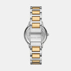 Sage Women Quartz White Dial Analog Stainless Steel Watch MK4910