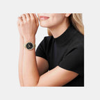 Pyper Women Quartz Black Dial Analog Stainless Steel Watch MK4916