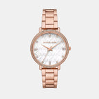 Pyper Women Quartz White Dial Analog Stainless Steel Watch MK4917