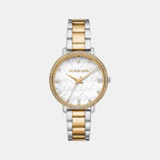 Pyper Women Quartz White Dial Analog Stainless Steel Watch MK4918