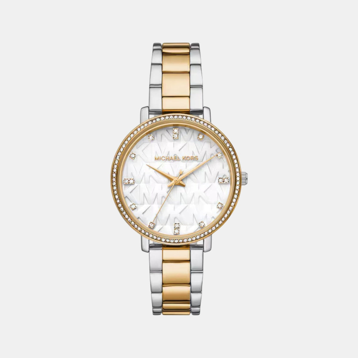 Pyper Women Quartz White Dial Analog Stainless Steel Watch MK4918