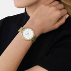 Pyper Women Quartz White Dial Analog Stainless Steel Watch MK4919