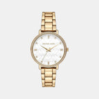 Pyper Women Quartz White Dial Analog Stainless Steel Watch MK4919