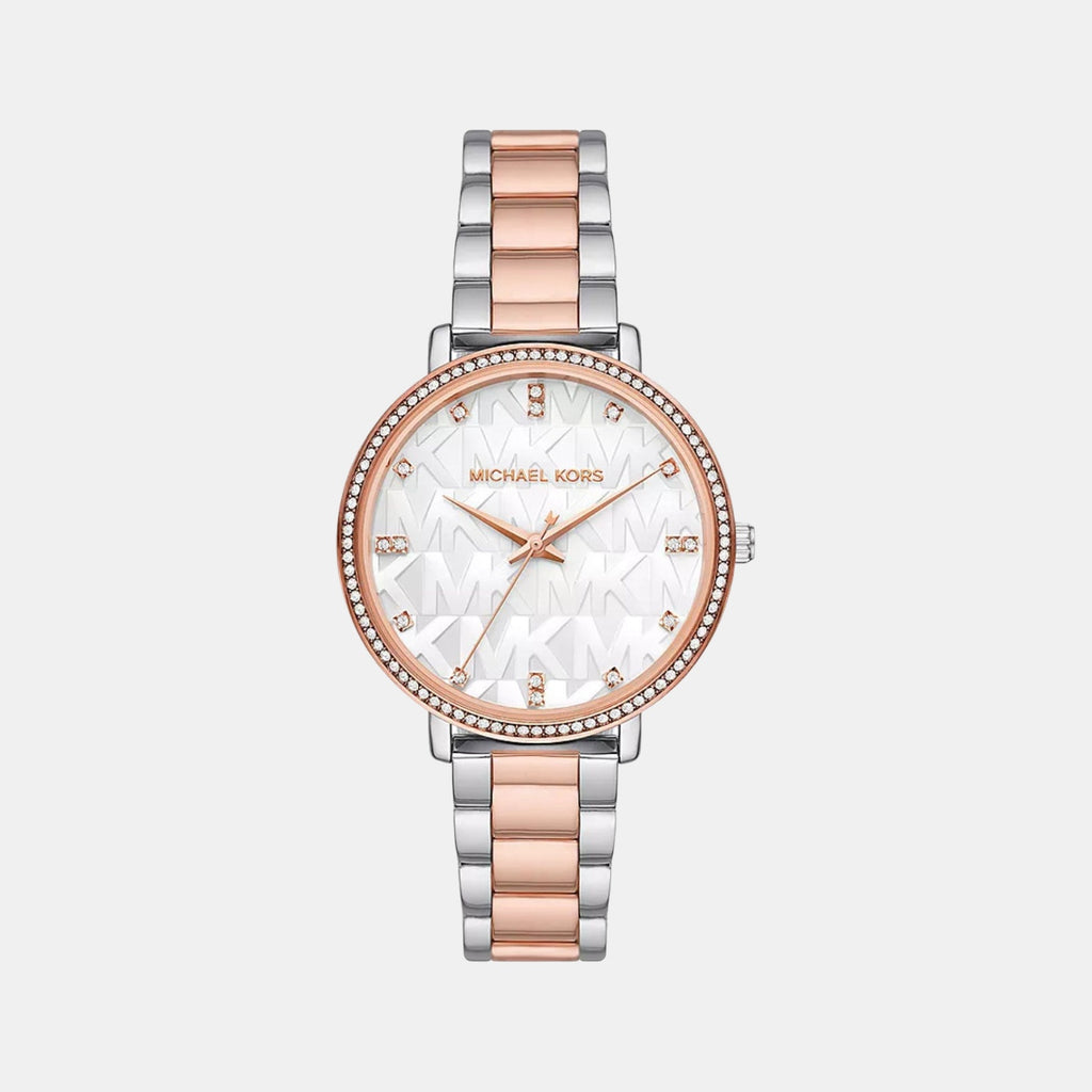 Pyper Women Quartz White Dial Analog Stainless Steel Watch MK4920
