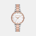 Pyper Women Quartz White Dial Analog Stainless Steel Watch MK4920