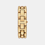 Hally Women Quartz Gold Dial Analog Stainless Steel Watch MK4921