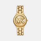 Phoebe Women Quartz Gold Dial Analog Stainless Steel Watch MK4923