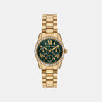 Lexington Women Quartz Green Dial Analog Stainless Steel Watch MK4924