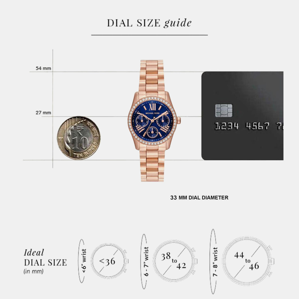 Lexington Women Quartz Blue Dial Multi-Function Stainless Steel Watch MK4926