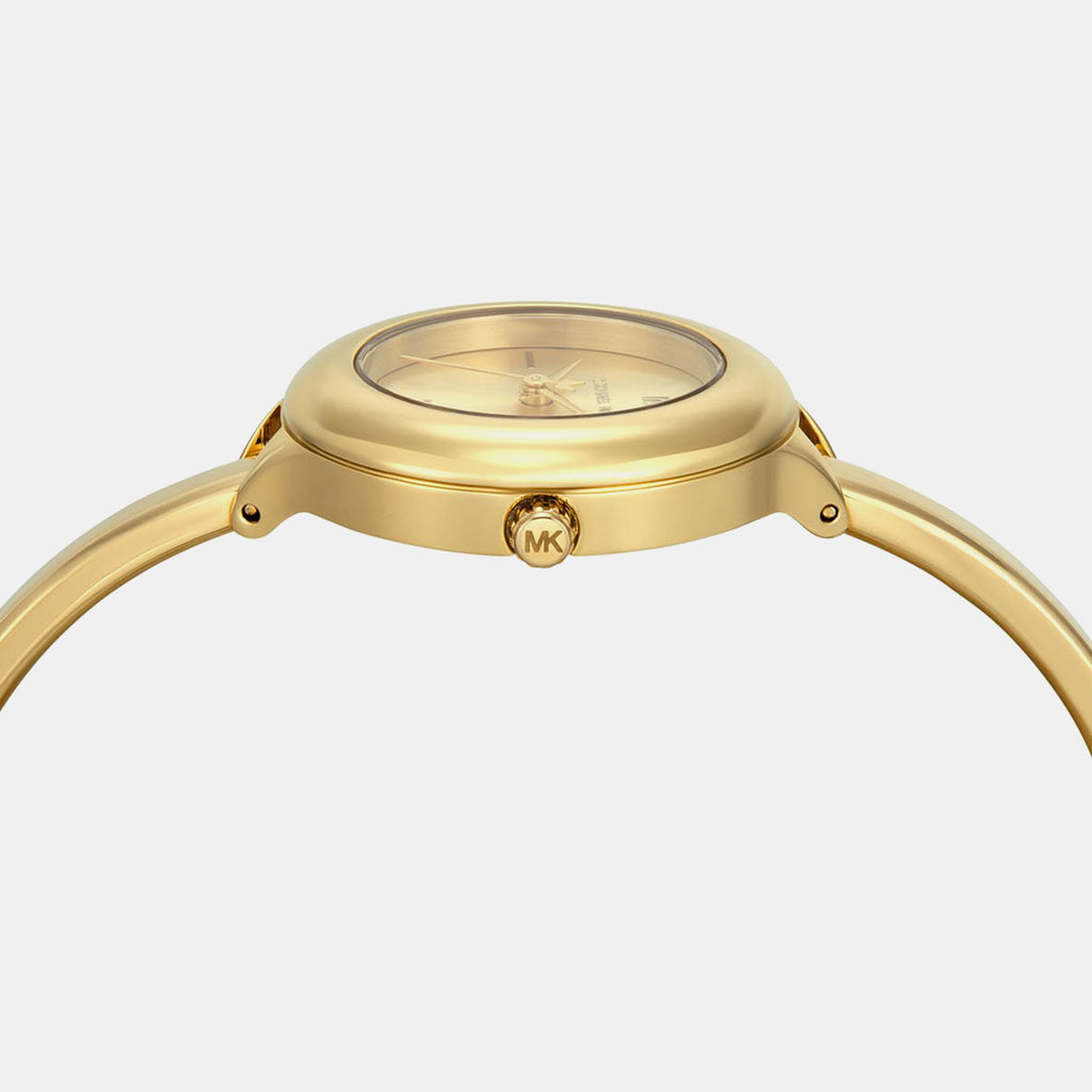 Izzy Women Quartz Gold Dial Analog Stainless Steel Watch MK4929