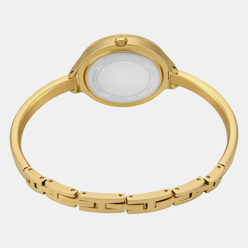 Izzy Women Quartz Gold Dial Analog Stainless Steel Watch MK4929