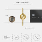 Izzy Women Quartz Gold Dial Analog Stainless Steel Watch MK4929