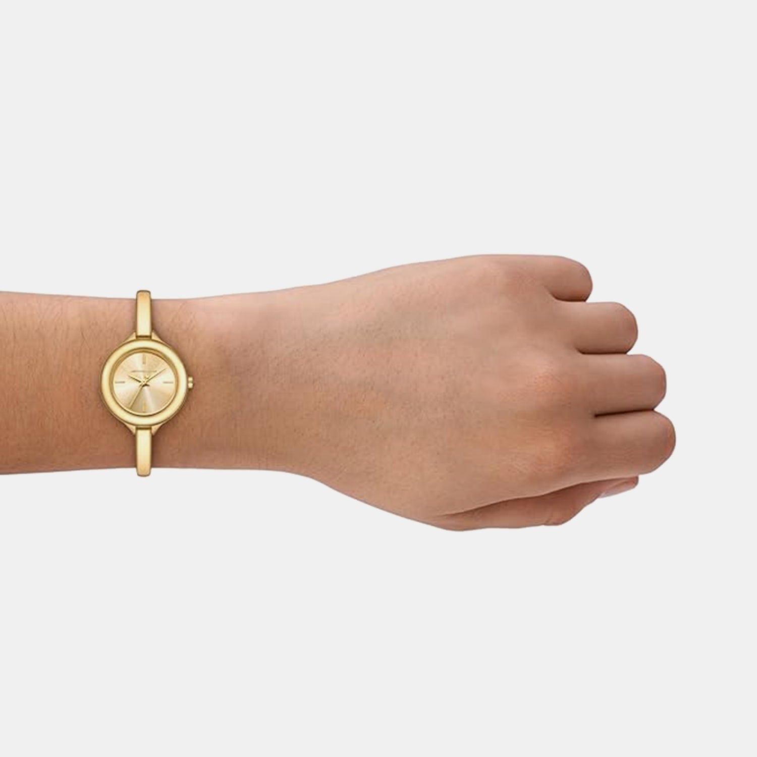 Izzy Women Quartz Gold Dial Analog Stainless Steel Watch MK4929